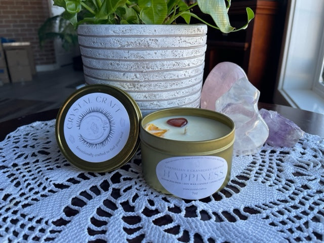 HAPPINESS Affirmation Candle